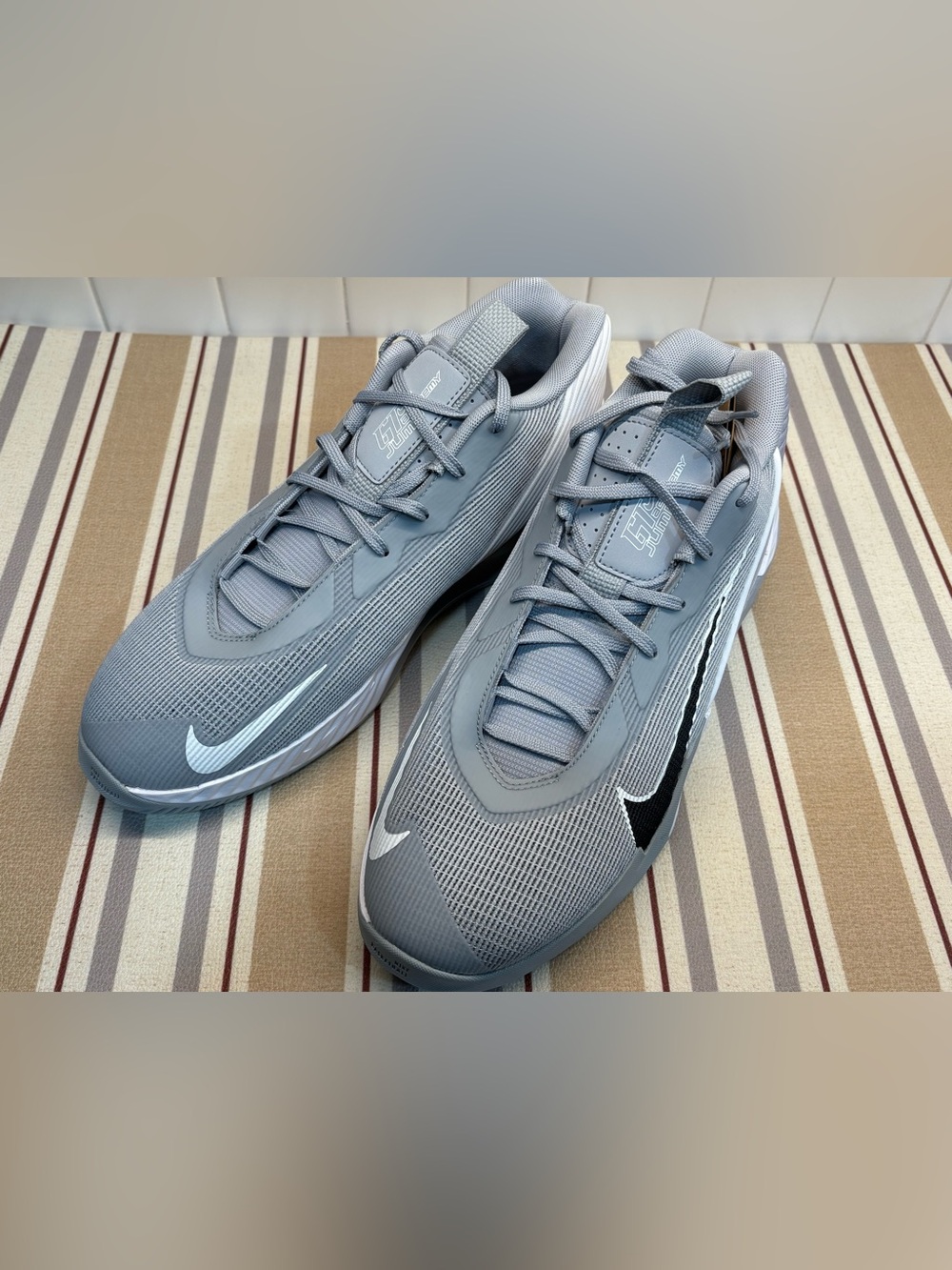 Nike GT Jump Academy Grey White Black HQ8032-001 Mens Basketball Shoes Size 10